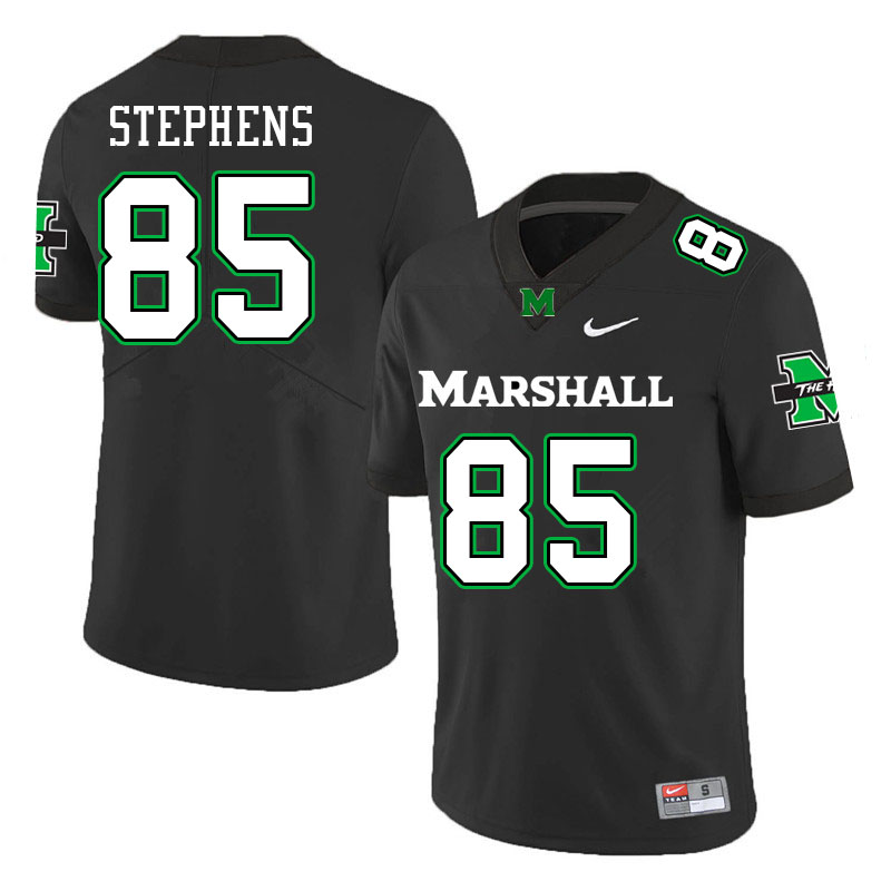 Men #85 Tracy Stephens Marshall Thundering Herd College Football Jerseys Stitched Sale-Black - Click Image to Close